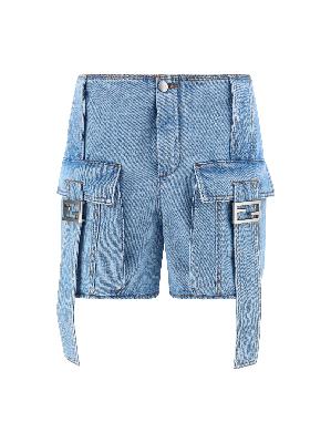 Fendi - Denim Baguette Shorts