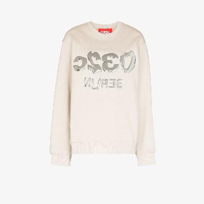 032c - Selfie Glitch Cotton Sweatshirt