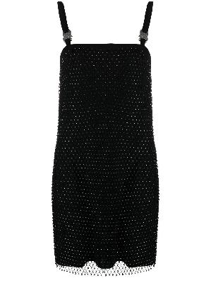1017 ALYX 9SM - Black Crystal Mesh Mini Dress
