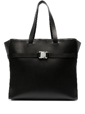1017 ALYX 9SM - Black Buckle Detail Leather Tote Bag