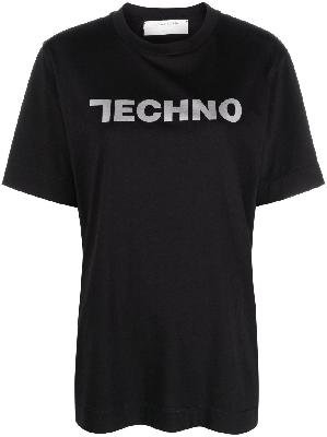 1017 ALYX 9SM - Black Techno Print Cotton T-Shirt
