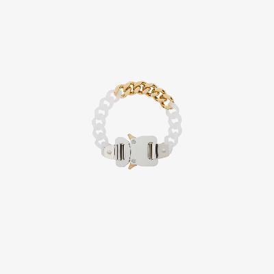 1017 ALYX 9SM - Gold Tone And White Buckle Bracelet