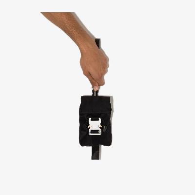 1017 ALYX 9SM - Black Tank Buckled Mini Messenger Bag