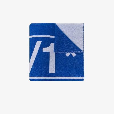 A-COLD-WALL* - Blue Logo Intarsia Wool Scarf