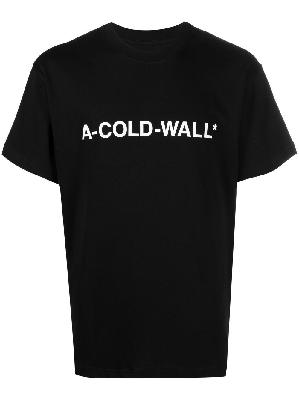 A-COLD-WALL* - Black Logo Print T-Shirt