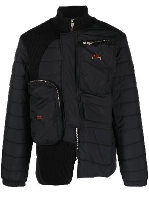 A-COLD-WALL* - Black Asymmetric Padded Jacket