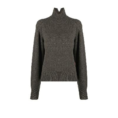 Acne Studios - Green Turtleneck Long Sleeve Sweater