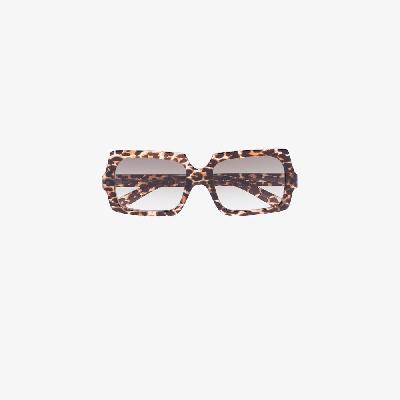Acne Studios - Brown George Leopard Print Sunglasses