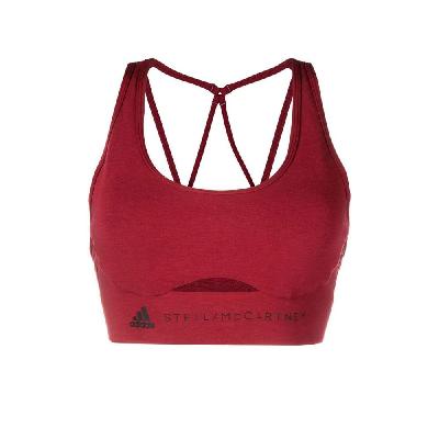 Adidas By Stella McCartney - Red TrueStrength Yoga Sports Bra