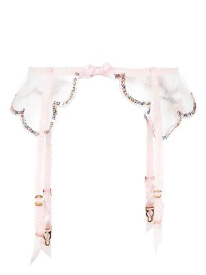 Agent Provocateur - Pink Lorna Party Sequinned Suspender