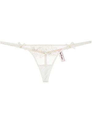 Agent Provocateur - White Lindie Lace Thong