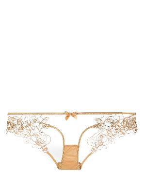 Agent Provocateur - Neutral Lindie Embroidered Briefs