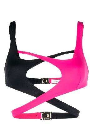 Agent Provocateur - Pink Racy Two-Tone Bikini Top