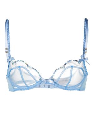 Agent Provocateur - Blue Lorna Party Underwired Bra