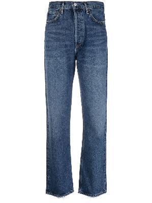 AGOLDE - Blue '90s Pinch High-Rise Straight Jeans
