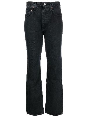 AGOLDE - Black Vintage High-Rise Bootcut Jeans