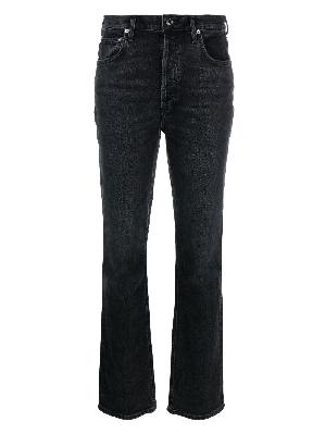 AGOLDE - Black Freya High-Rise Slim Jeans