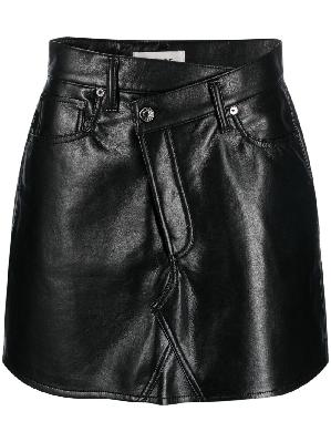 AGOLDE - Black Criss Cross Mini Skirt