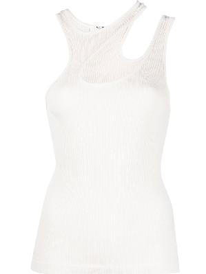 AGOLDE - Grey Athena Asymmetric Vest Top