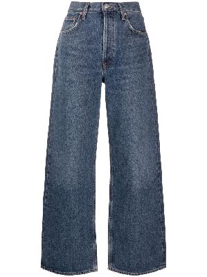 AGOLDE - Blue Wide-Leg Cotton Jeans