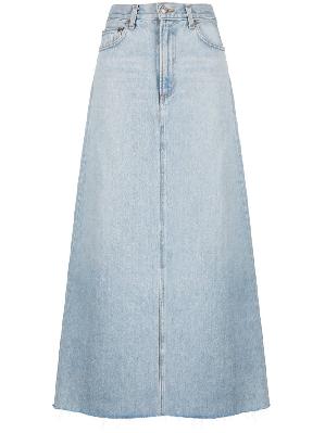 AGOLDE - Blue Organic Cotton Denim Maxi Skirt