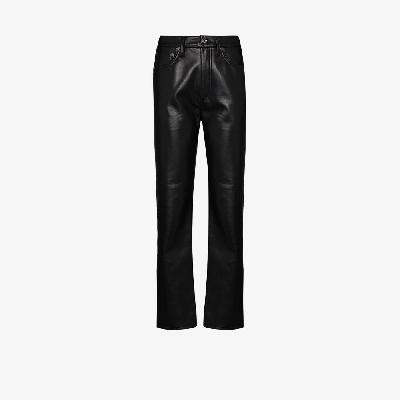 AGOLDE - '90s Pinch Waist Leather Trousers