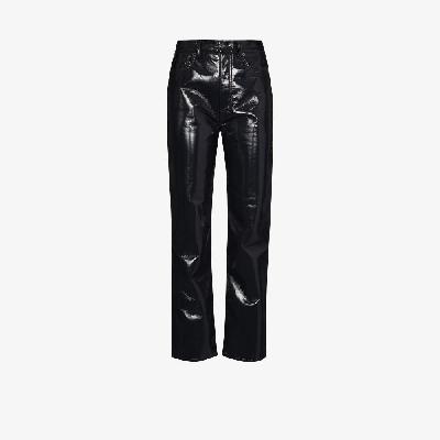 AGOLDE - '90s Pinch Waist Recycled Leather Trousers