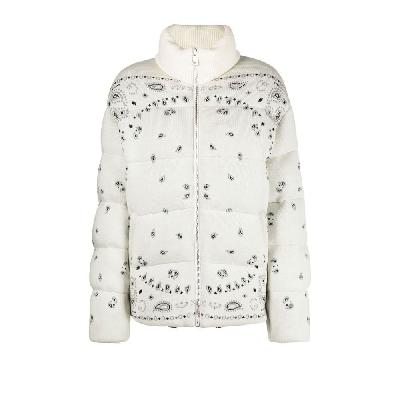 Alanui - White Quilted Paisley Intarsia Jacket