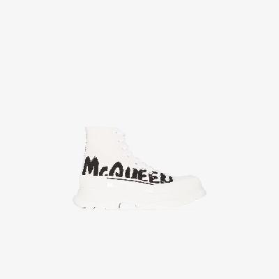 Alexander McQueen - White Tread Slick Boots
