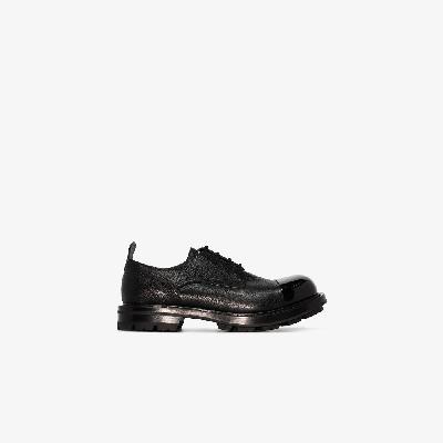 Alexander McQueen - Black Leather Derby Shoes