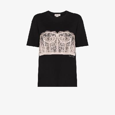 Alexander McQueen - Lace Corset T-Shirt