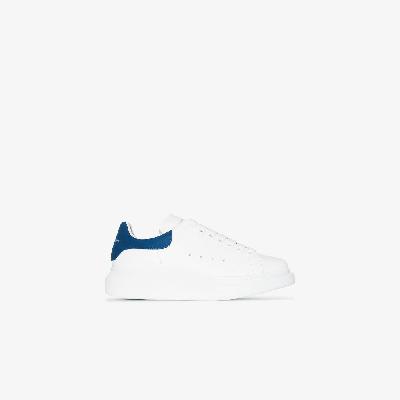 Alexander McQueen - White And Blue Oversized Sneakers