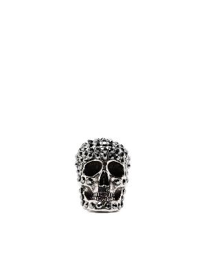 Alexander McQueen - Silver-Tone Skull Crystal Earring
