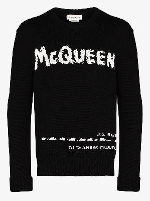 Alexander McQueen - Pixel Knit Graffiti Logo Sweater