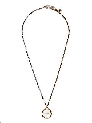 Alexander McQueen - Silver-Tone Snake Medall Pendant Necklace