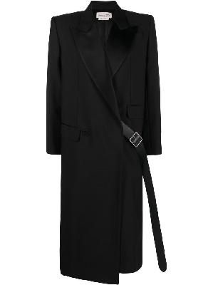 Alexander McQueen - Black Belted Double-Breasted Coat