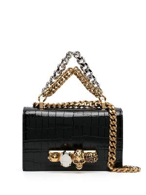 Alexander McQueen - Black Jewelled Mini Shoulder Bag