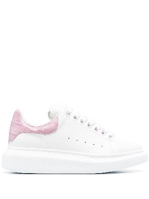 Alexander McQueen - White And Pink Oversized Sneakers