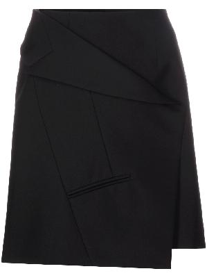 Alexander McQueen - Black Tailored A-Line Miniskirt