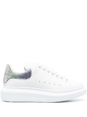 Alexander McQueen - White Oversize Lace-Up Sneakers