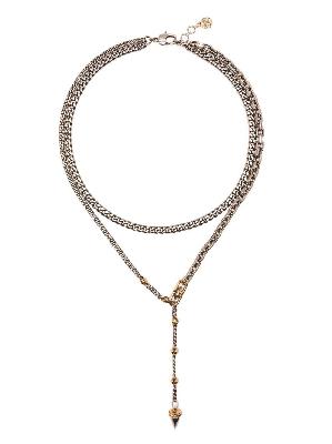 Alexander McQueen - Silver Layered Pendant Necklace