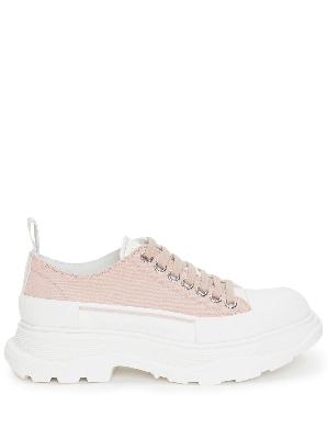 Alexander McQueen - Pink Tread Slick Sneakers
