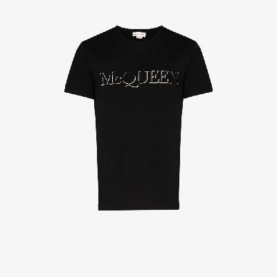 Alexander McQueen - Embroidered Logo Cotton T-Shirt