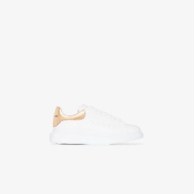 Alexander McQueen - White And Gold Oversized Sneakers