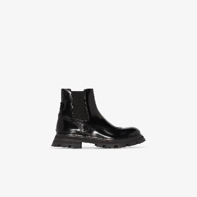 Alexander McQueen - Black Wander Leather Chelsea Boots