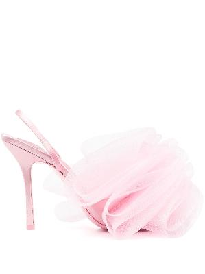 Alexander Wang - Pink Pom 105 Slingback Sandals