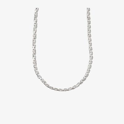 All Blues - Sterling Silver Anchor Chain Necklace