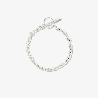 All Blues - Sterling Silver Anchor Chain Bracelet