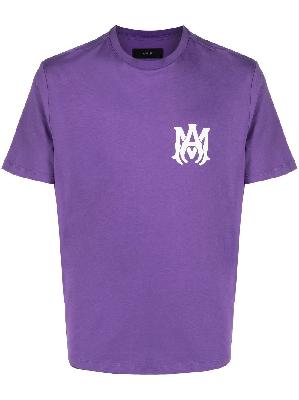 AMIRI - Purple Logo Print T-Shirt