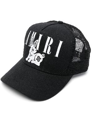 AMIRI - Black Rabbit Logo Print Baseball Cap